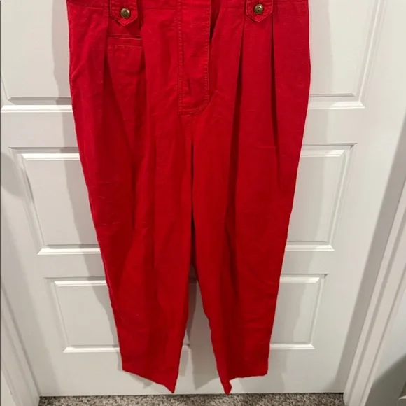 Vintage 60s 70s Red Jump Suit Jumpsuit Atomic Retro Mod Disco Dance Coveralls - Picture 4 of 6